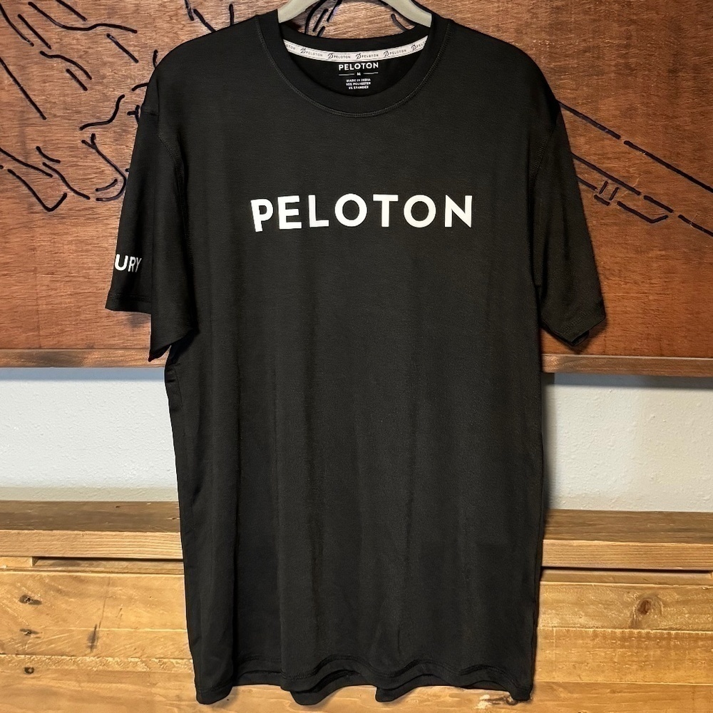 Peloton Black Logo Century Shirt Womens, Size Medium - Picture 1 of 3